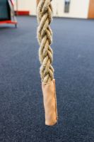 Klimtouw gevlochten hennep, lengte 350 tot 1100 cm.