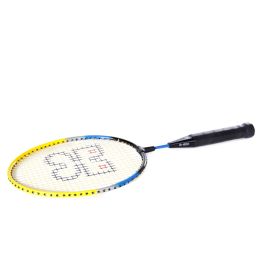 BADMINTONRACKET *** MET KORTE STEEL, 48 CM