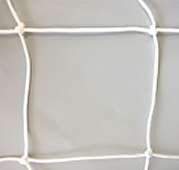 VOETBALDOELNET "JR", AFM. 500X200X100/125 CM,WIT