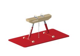 PLANK VOOR ONDER PAARD MET BOGEN, GYMNOVA REF 2754
