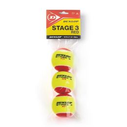 DUNLOP STAGE 3 RED TENNISBAL (SET VAN 3)