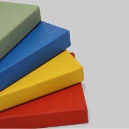JUDOMAT "OLYMPIC", BLAUW, AFM. 100 X 100 X 4 CM