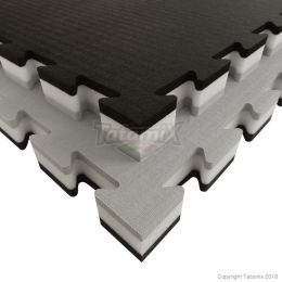 PUZZELMAT, GRIJS/WIT/ZWART AFM. 100 X 100 X 4 CM