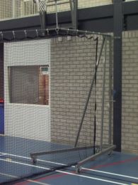 Opbergwagen t.b.v. Afschermnet, Hoogte 300 cm.